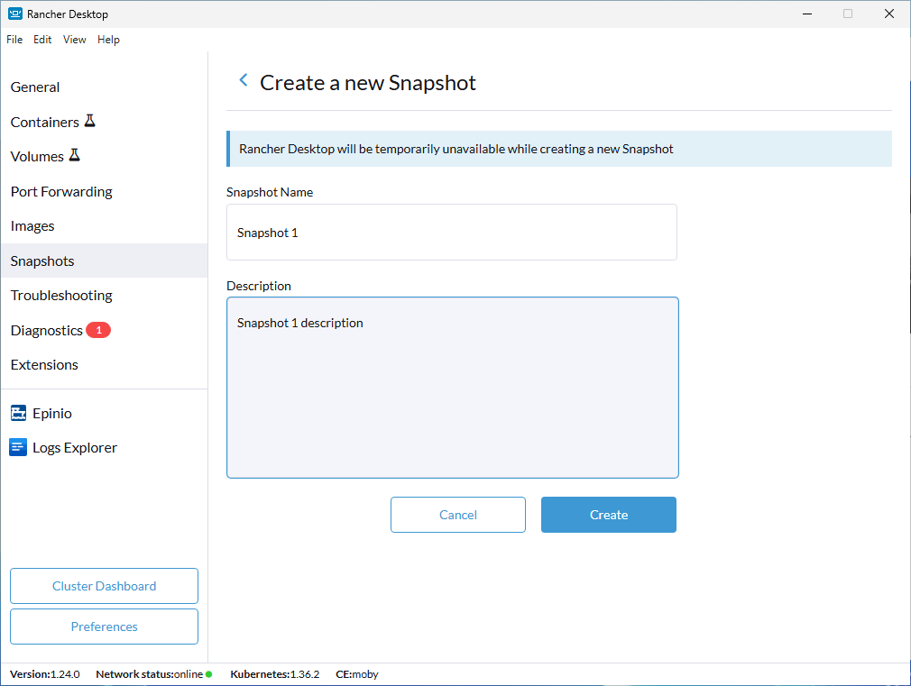 Create Snapshot_Example