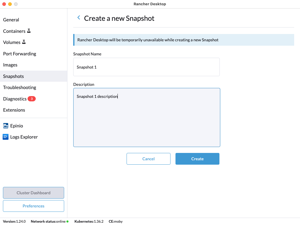 Create Snapshot_Example